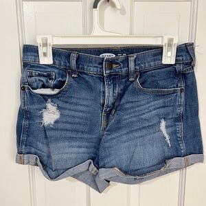 Old Navy Blue Jean Shorts with Distressed Hem